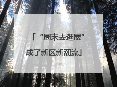 “周末去逛展”成了新区新潮流