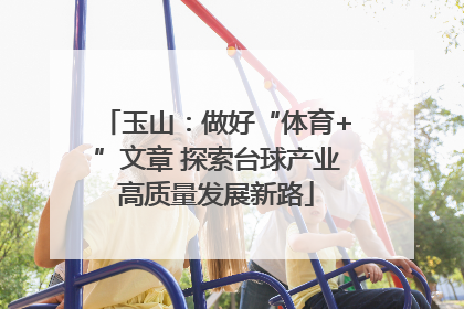 玉山：做好“体育+”文章 探索台球产业高质量发展新路