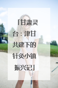 甘肃灵台：津甘共建下的针灸小镇振兴记