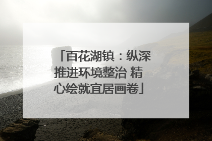 百花湖镇：纵深推进环境整治 精心绘就宜居画卷