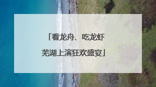 看龙舟、吃龙虾 芜湖上演狂欢盛宴