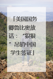 美国国务卿鲁比奥放话：“狠狠”吊销中国学生签证