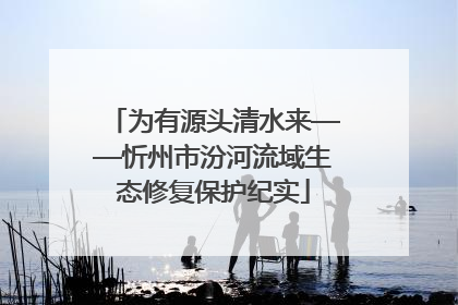 为有源头清水来——忻州市汾河流域生态修复保护纪实