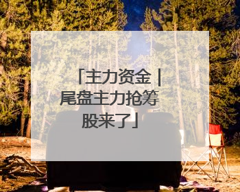 主力资金｜尾盘主力抢筹股来了
