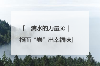 一滴水的力量④｜一根面“卷”出幸福味