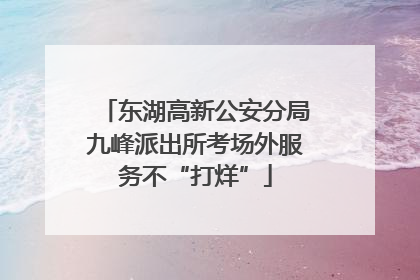 东湖高新公安分局九峰派出所考场外服务不“打烊”