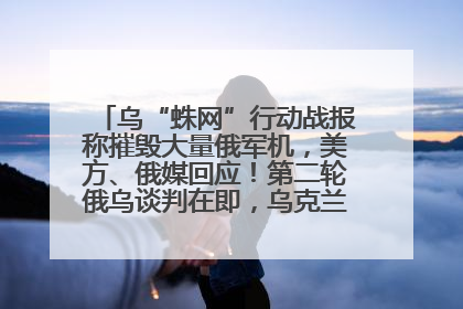 乌“蛛网”行动战报称摧毁大量俄军机，美方、俄媒回应！第二轮俄乌谈判在即，乌克兰提出三大诉求