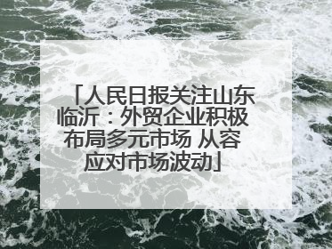 人民日报关注山东临沂：外贸企业积极布局多元市场 从容应对市场波动