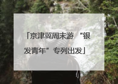 京津冀周末游 “银发青年”专列出发