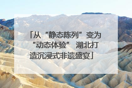从“静态陈列”变为“动态体验” 湖北打造沉浸式非遗盛宴