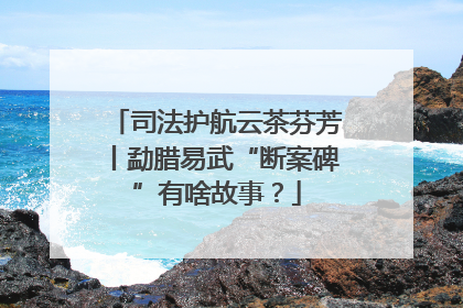 司法护航云茶芬芳丨勐腊易武“断案碑”有啥故事？