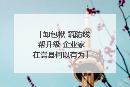 卸包袱 筑防线 帮升级 企业家在嵩县何以有为