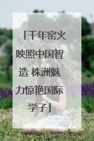 千年窑火映照中国智造 株洲魅力惊艳国际学子