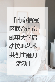 南京栖霞区联合南京邮电大学启动校地艺术共创主题月活动