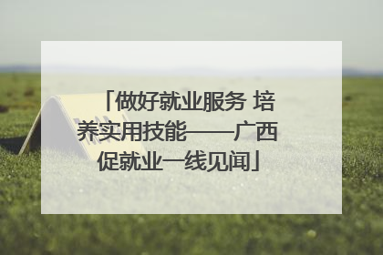 做好就业服务 培养实用技能——广西促就业一线见闻