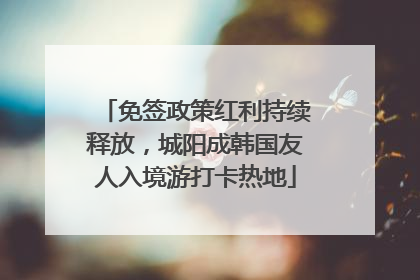 免签政策红利持续释放，城阳成韩国友人入境游打卡热地