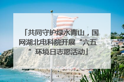 共同守护绿水青山，国网湖北电科院开展“六五”环境日志愿活动