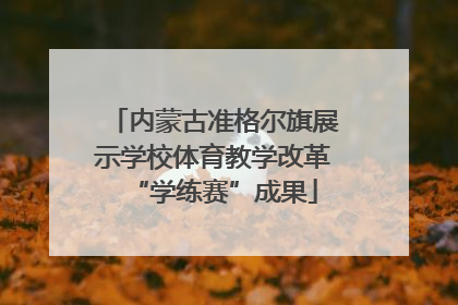 内蒙古准格尔旗展示学校体育教学改革“学练赛”成果