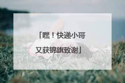 嘿！快递小哥又获锦旗致谢