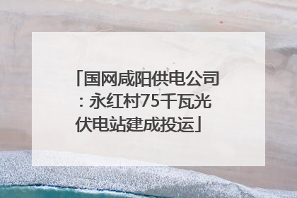 国网咸阳供电公司：永红村75千瓦光伏电站建成投运