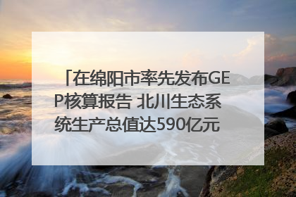 在绵阳市率先发布GEP核算报告 北川生态系统生产总值达590亿元｜新闻发布最前线
