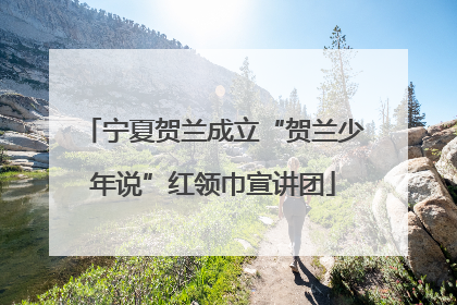 宁夏贺兰成立“贺兰少年说”红领巾宣讲团