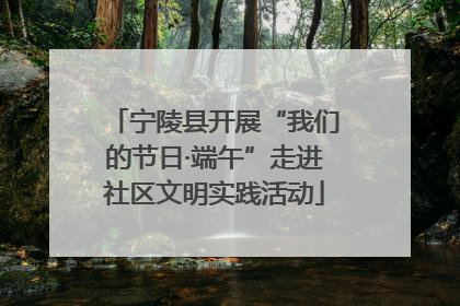 宁陵县开展“我们的节日·端午”走进社区文明实践活动