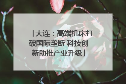 大连：高端机床打破国际垄断 科技创新助推产业升级