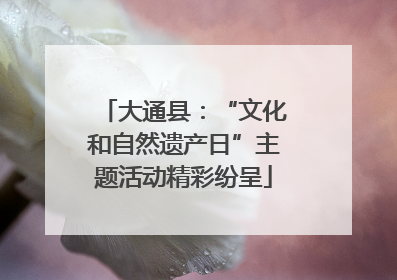 大通县：“文化和自然遗产日”主题活动精彩纷呈