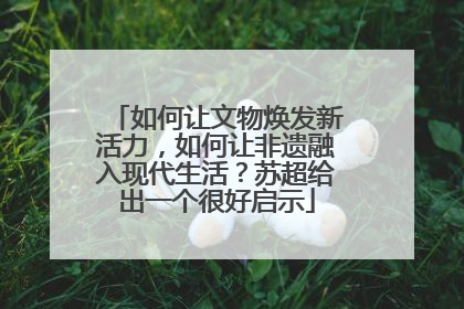 如何让文物焕发新活力，如何让非遗融入现代生活？苏超给出一个很好启示