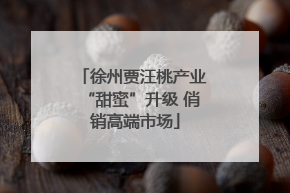 徐州贾汪桃产业“甜蜜”升级 俏销高端市场