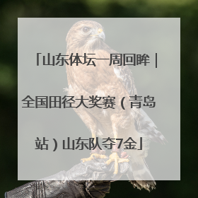 山东体坛一周回眸｜全国田径大奖赛（青岛站）山东队夺7金