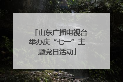 山东广播电视台举办庆“七一”主题党日活动