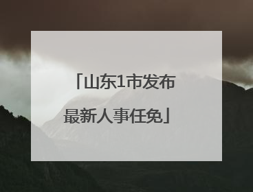 山东1市发布最新人事任免