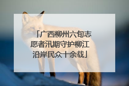 广西柳州六旬志愿者汛期守护柳江沿岸民众十余载