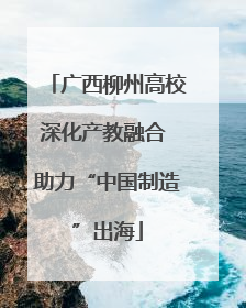 广西柳州高校深化产教融合 助力“中国制造”出海