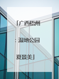 广西梧州：湿地公园夏景美