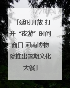 延时开放 打开“夜游”时间窗口 河南博物院推出暑期文化大餐