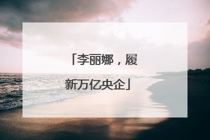 李丽娜，履新万亿央企