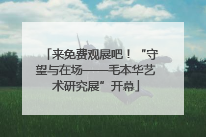 来免费观展吧！“守望与在场——毛本华艺术研究展”开幕