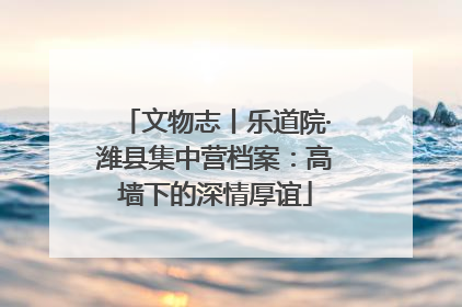 文物志丨乐道院·潍县集中营档案：高墙下的深情厚谊