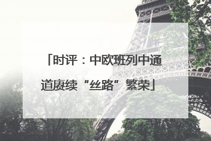 时评：中欧班列中通道赓续“丝路”繁荣