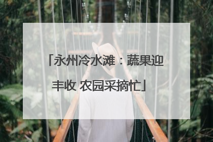 永州冷水滩：蔬果迎丰收 农园采摘忙