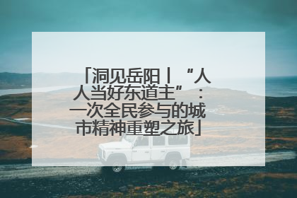 洞见岳阳丨“人人当好东道主”：一次全民参与的城市精神重塑之旅