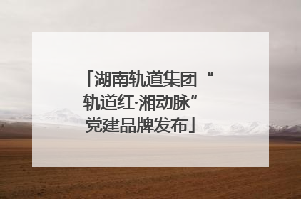 湖南轨道集团“轨道红·湘动脉”党建品牌发布