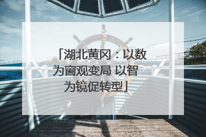 湖北黄冈：以数为窗观变局 以智为镜促转型