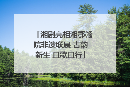 湘剧亮相湘鄂赣皖非遗联展 古韵新生 且歌且行