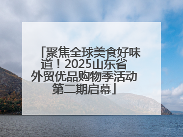 聚焦全球美食好味道！2025山东省外贸优品购物季活动第二期启幕