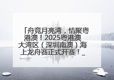 舟竞月亮湾，情聚粤港澳！2025粤港澳大湾区（深圳南澳）海上龙舟赛正式开赛！_深圳新闻网