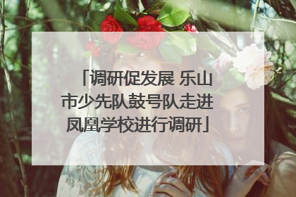 调研促发展 乐山市少先队鼓号队走进凤凰学校进行调研